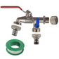 Double Lever Tap Kit with Barb/Quick Connect Outlet, ½” and ¾” BSP Thread Inlet