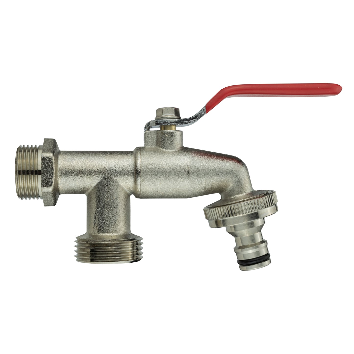Wall Flange Kit 20mm MDPE - Double Tap with Triple Outlet Thread