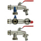 Wall Flange Kit 25mm MDPE + Double Lever Tap ¾” BSP