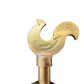 Brass Bib Tap with Quick Connect Inlet, ¾” BSP Thread Outlet, Rooster Design