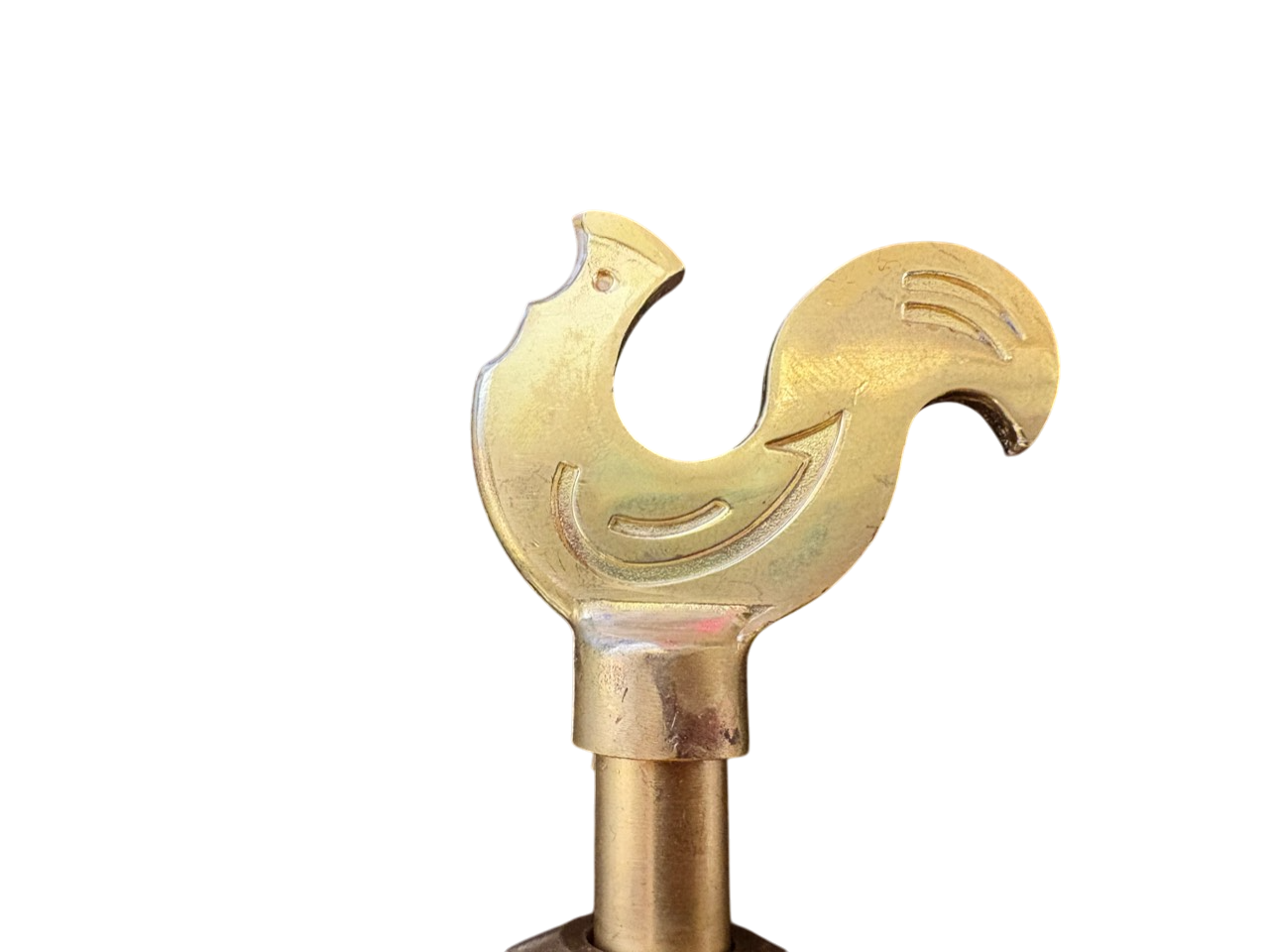 Brass Bib Tap with Quick Connect Inlet, ¾” BSP Thread Outlet, Rooster Design