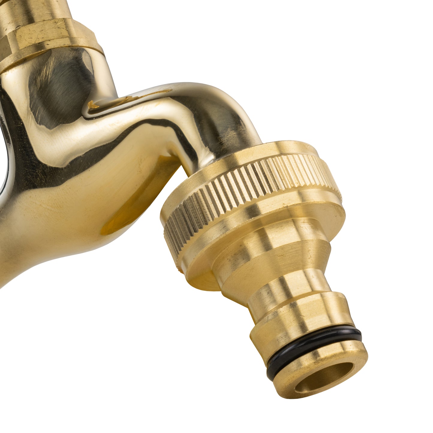 Water Butts Kit 1/2" With Polish Brass Tap & Snap On Connector and Drill Bit