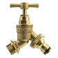 Garden Bib Tap Brass 1/2" BSPM Inlet + Snap-On Male