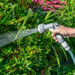 Hose Gun Water Sprayer Multi Pattern Adjustable, Gray/White