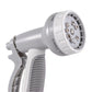 Hose Gun Water Sprayer Multi Pattern Adjustable, Gray/White