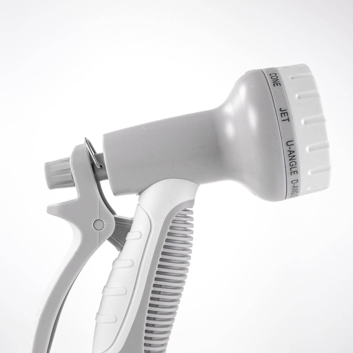 Hose Gun Water Sprayer Multi Pattern Adjustable, Gray/White