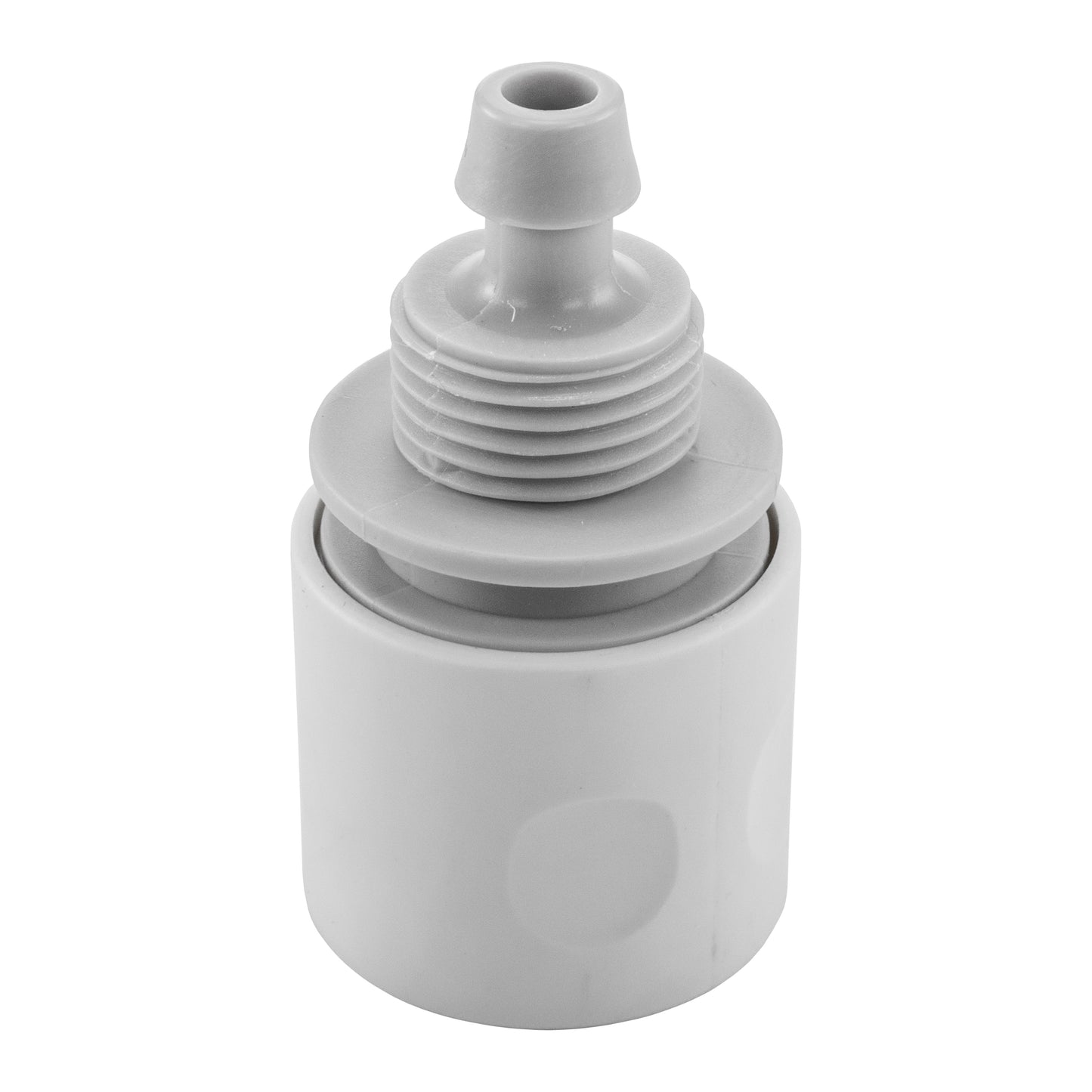 10mm Female Hose Connector, White/Grey