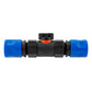 In-Line BSPF Valve with 2 x Hose Connectors Blue