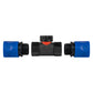 In-Line BSPF Valve with 2 x Hose Connectors Blue