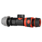 20mm MDPE Straight with BSPF-Quick Connect Valve & Hose Connector Black Soft