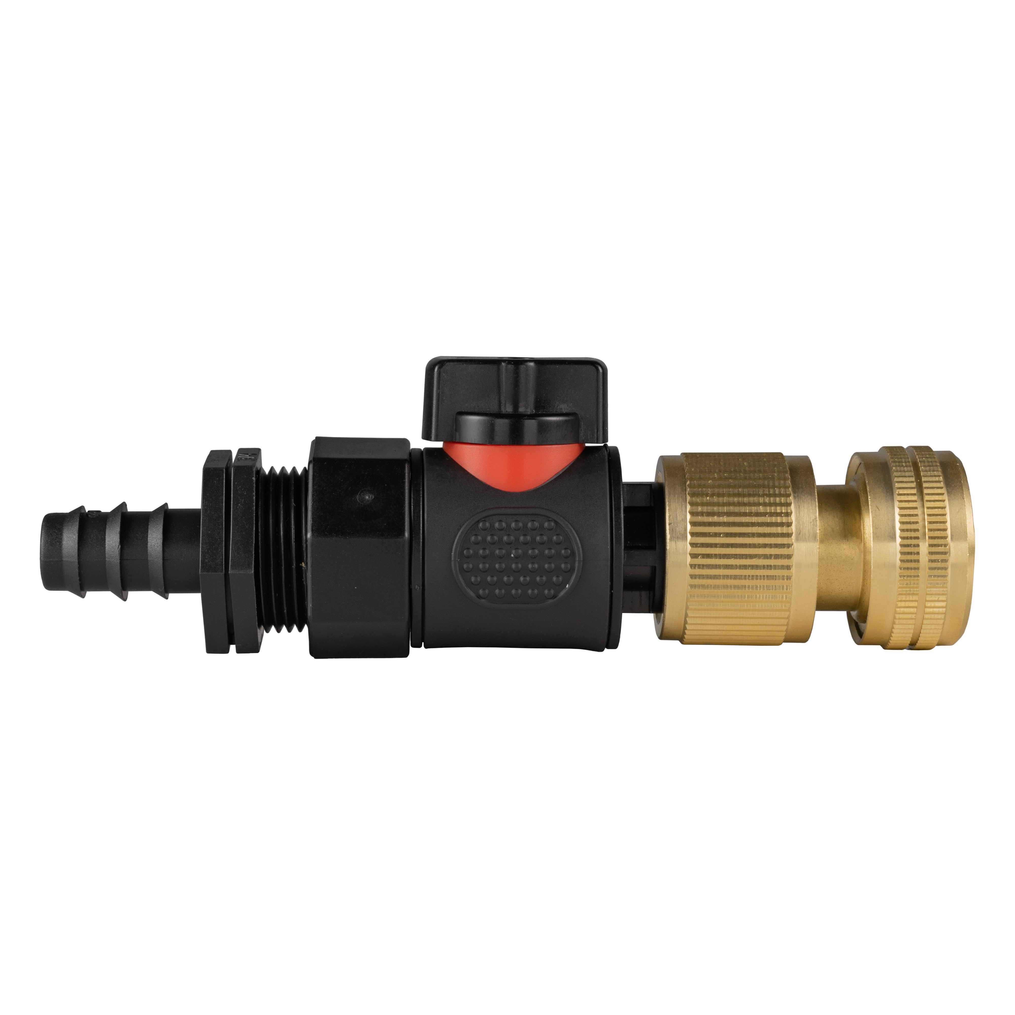 16mm Barbed Straight with BSPF-Quick Connect Valve & Hose Connector Br ...