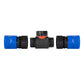 In-Line BSPM Valve with 2 x Hose Connectors Blue