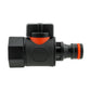 19mm Brass Barb with BSPF-Quick Connect Valve & Hose Connector Black