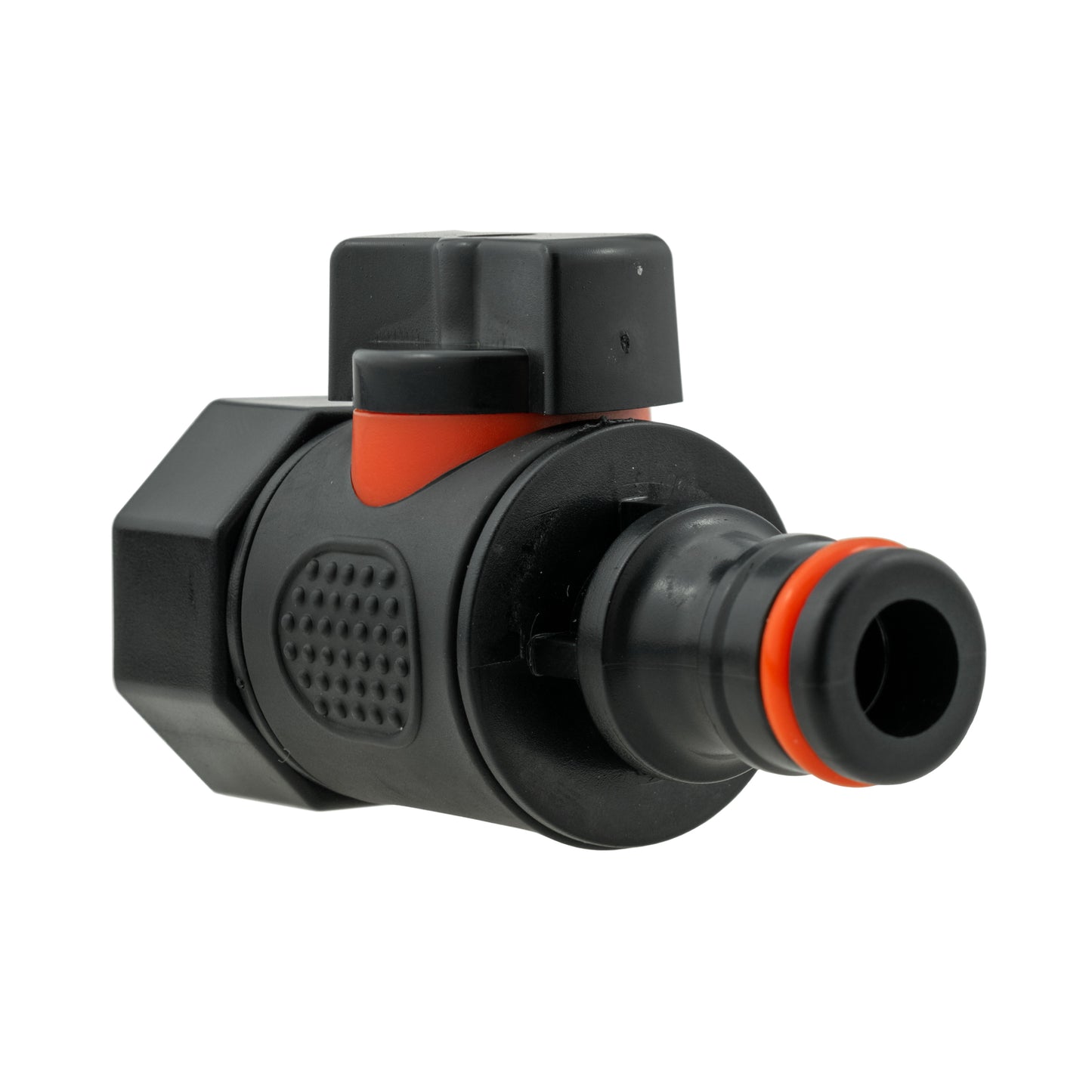 19mm Brass Barb with BSPF-Quick Connect Valve & Hose Connector Black
