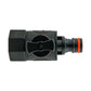 19mm Brass Barb with BSPF-Quick Connect Valve & Hose Connector Black
