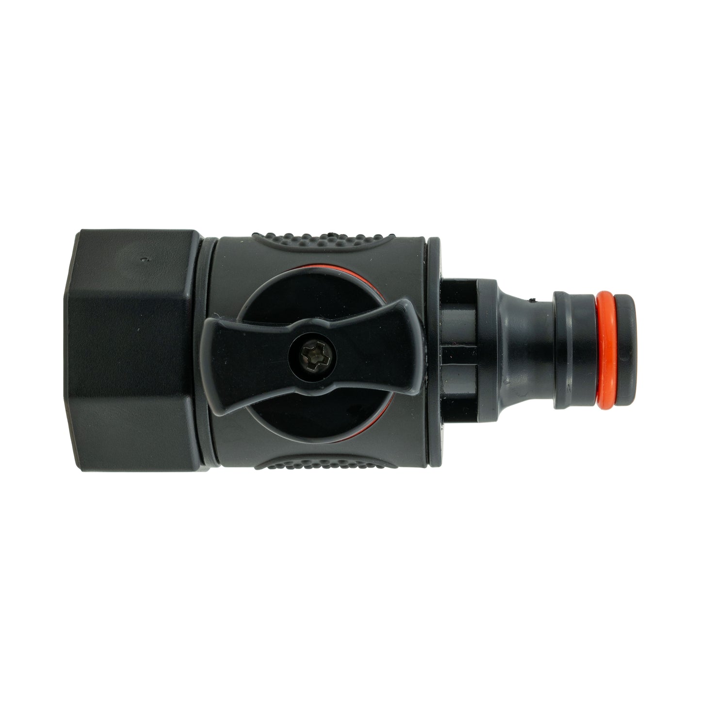 19mm Brass Barb with BSPF-Quick Connect Valve & Hose Connector Black