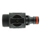 In Line Soft Touch Valve 3/4" BSPM to Male Black