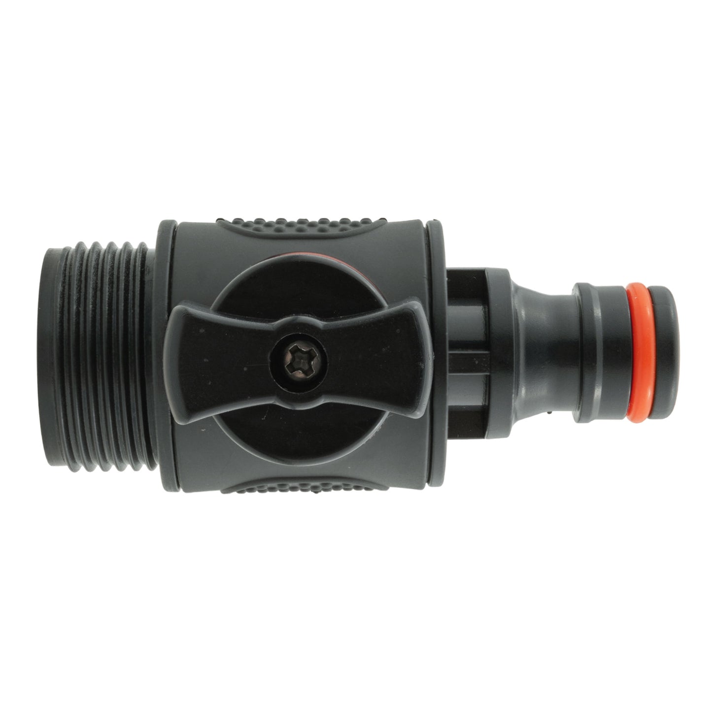 In Line Soft Touch Valve 3/4" BSPM to Male Black