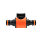 Cost Wise Snap On Male-Male In Line Valve Black/Orange