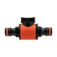 Cost Wise Snap On Male-Male In Line Valve Black/Orange