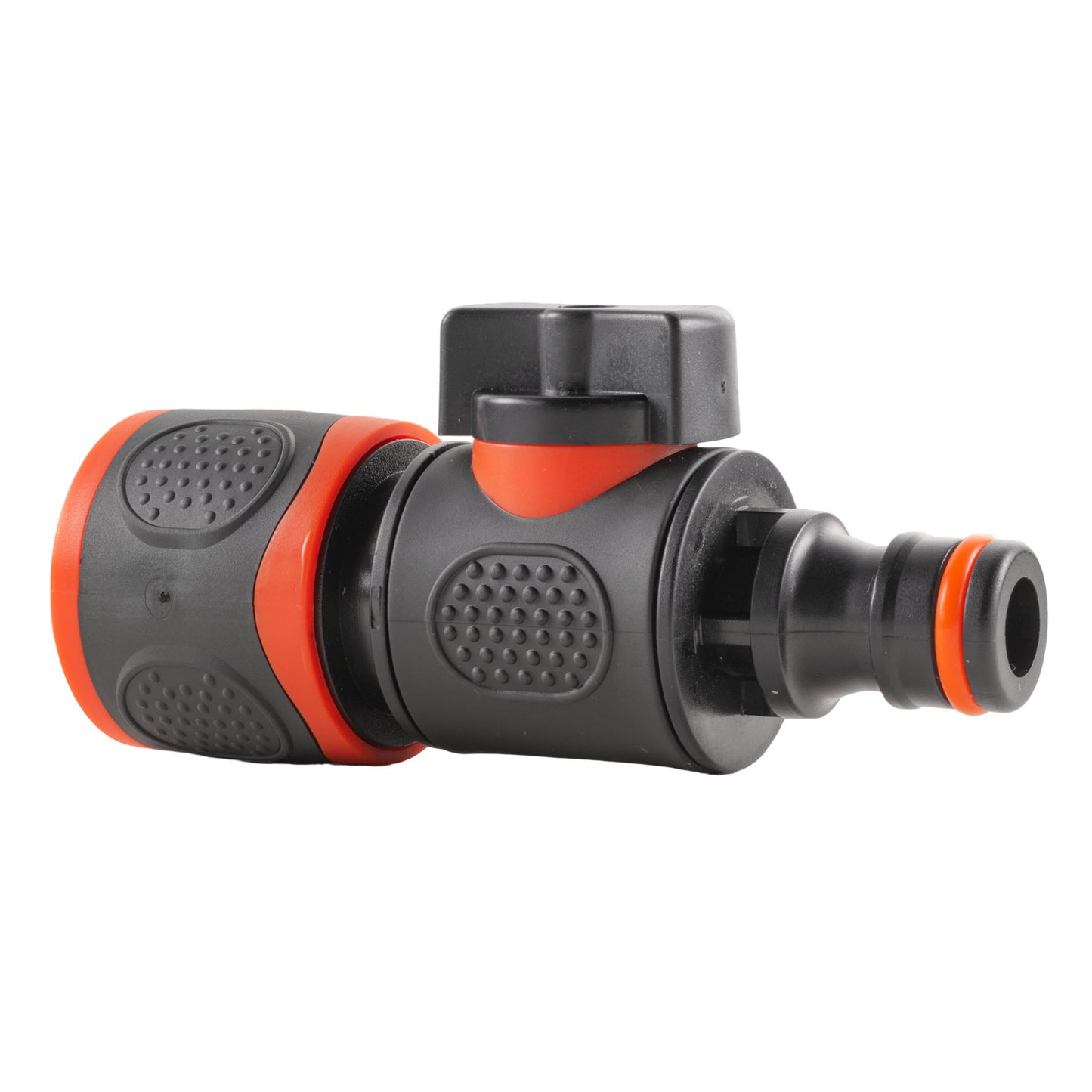 In Line Soft Touch Valve Snap-On Female To Male Black