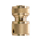 Premium Garden Hose Yellow Set with Brass Quick Connect and 90 Degree Angle Fitting
