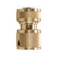 Three Way Tap Splitter Brass 3/4" BSP with Quick Connect and Hose Fittings