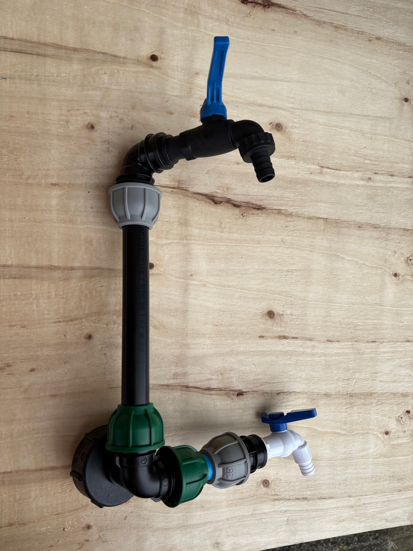 IBC 25cm Riser Tap Connection Kit with Side Tap