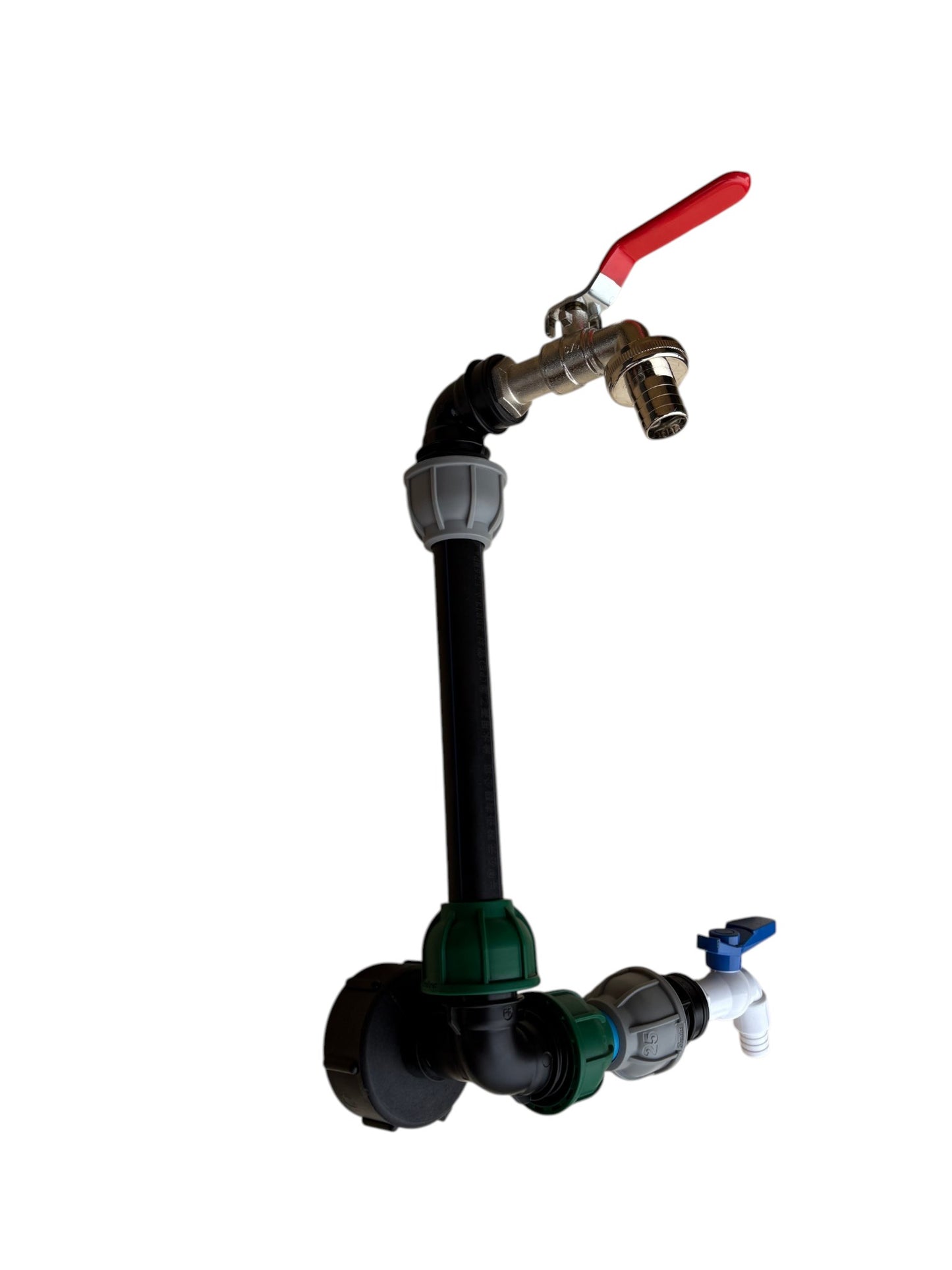 IBC 25cm Riser Tap Connection Kit with Side Tap