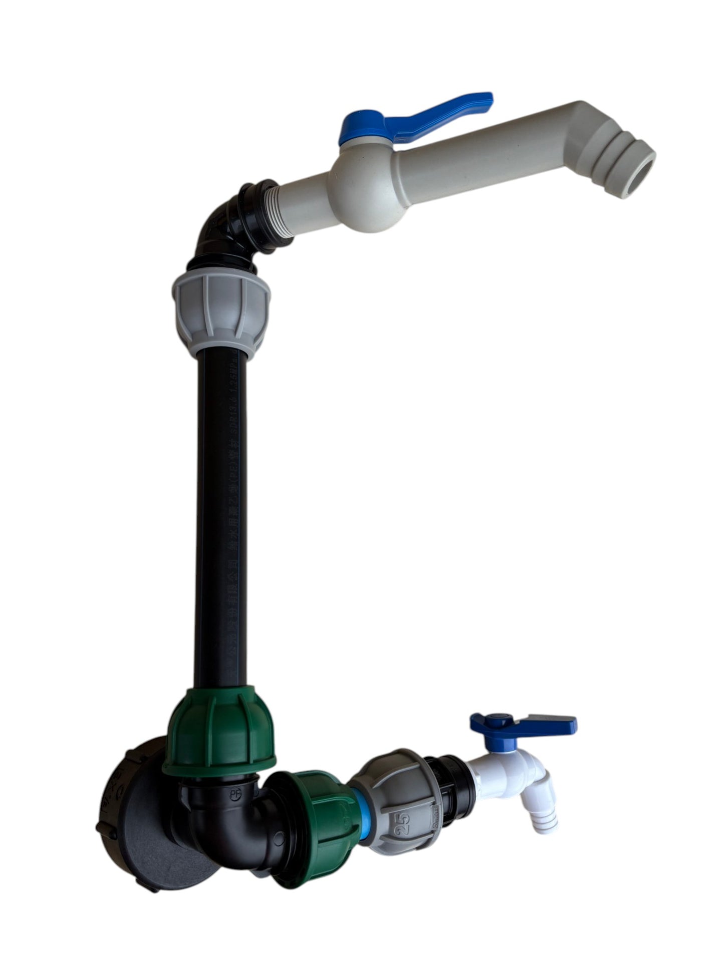 IBC 25cm Riser Tap Connection Kit with Side Tap