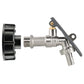 IBC 2” S60X6 – ½” BSP Cap with Lever Tap Hose Barb and Lever Lock