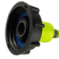 IBC 2” S60X6 Cap with ¾” BSP Threaded Hose Connector and Double Male Lime