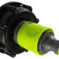 IBC 2” S60X6 Cap with ¾” BSP Threaded Hose Connector and Double Male Lime