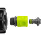 IBC 2” S60X6 Cap with ¾” BSP Threaded Hose Connector and Double Male Lime