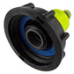IBC 2” S60X6 Cap with ¾” BSP Threaded Hose Connector and Double Male Lime
