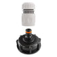 IBC 2” S60X6 Cap with Male Quick Connector and Hose Connector