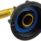 IBC 2” S60X6 Cap with Geka Type Fittings 19mm Barb Swivel Elbow
