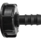 IBC 2” S60X6 Cap with Straight 16mm Barb
