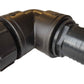 IBC 2” S60X6 Cap with 2” BSP Elbow and 50mm Barb Straight
