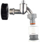 IBC 2” S60X6 Cap with Bib Tap and Max Flo Hose Connectors Set