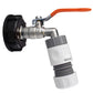 IBC 2” S60X6 Cap with Lever Tap and Max Flo Hose Connectors Set