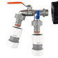 IBC 2” S60X6 Cap with Double Lever Tap and Max Flo Hose Connectors Set