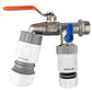 IBC 2” S60X6 Cap with Double Lever Tap, 1 x Max Flo Outlet and 1 x Standard Outlet