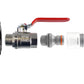 IBC 2” S60X6 Cap with ¾” BSP Lever Valve and Max Flo Hose Connectors Set