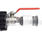 IBC 2” S60X6 Cap with ¾” BSP Lever Valve and Max Flo Hose Connectors Set