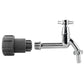 IBC 2” S60X6 – ½” BSP Extender Adaptor with Extended Brass Chrome Tap ½” Barb