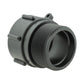 IBC 2” S60X6 Cap with Large Plastic Valve, 2” BSP Elbow and 50mm Barb Straight