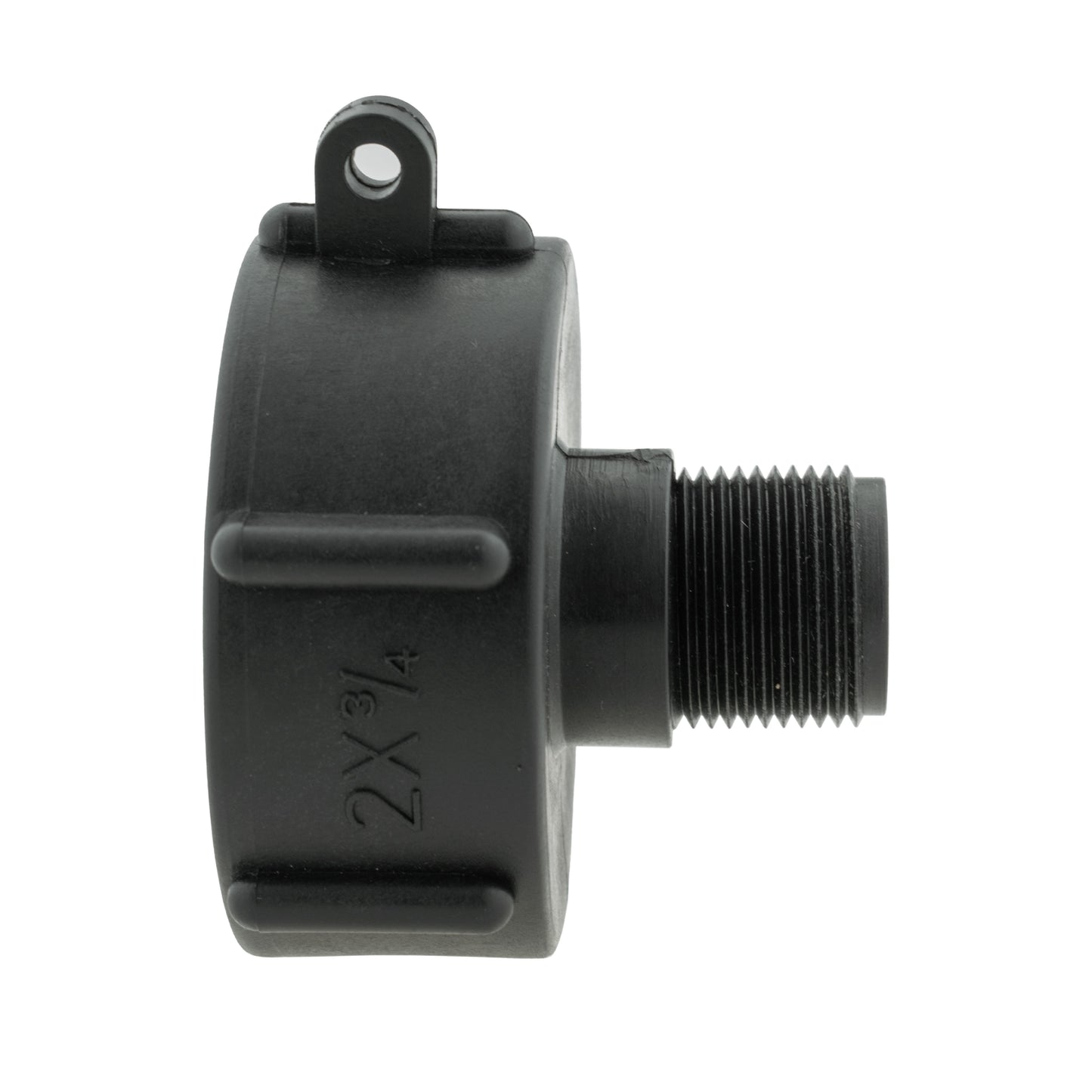 IBC 2” S60X6 Cap with BSPF Thread-Quick Connect Male Valve and Hose Connector Brass