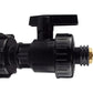 IBC 2” S60X6 Cap with Large Plastic Valve and 13mm Brass Barb