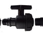 IBC 2” S60X6 Cap with Large Plastic Valve and 13mm Brass Barb